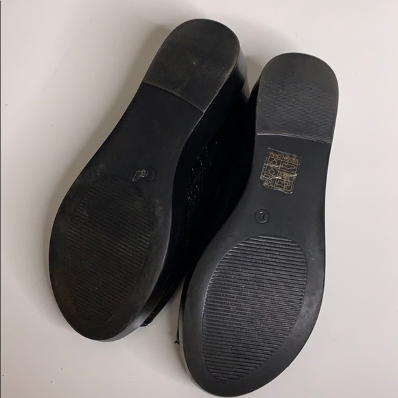 Patent Leather Beaded Clasp Slide Open Back shoe black - Picture 7 of 8